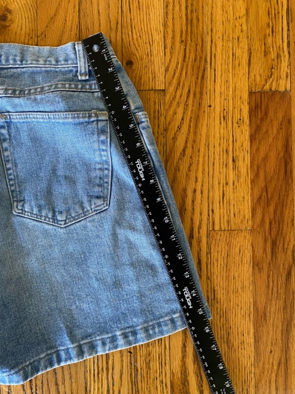 Vintage 90s Wrangler Shorts Med Wash Denim Size 6 Mom Jeans Y2K - Picture 5 of 7